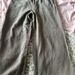 Roots Brown Textured Pants
